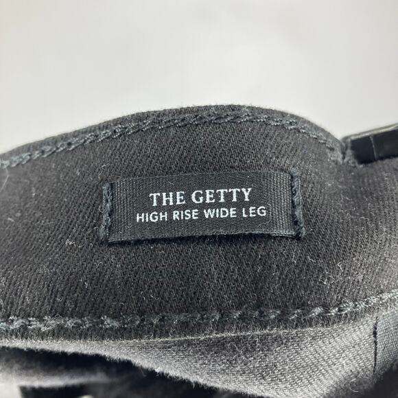 RAILS Getty Wide Leg Coated Noir Black Jeans High Rise 26 - Picture 5 of 6